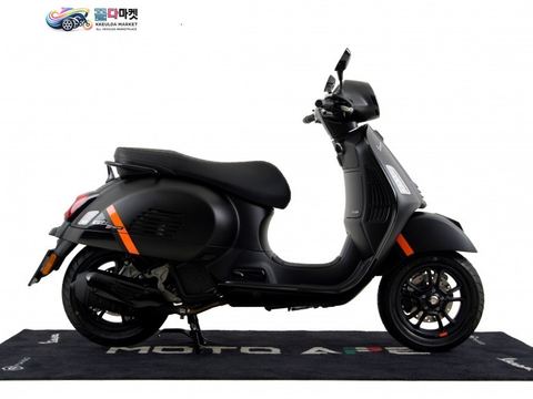 베스파 GTS 125 슈퍼스포츠 2025년식 [베스파공식]무료배송+카드무이자 ~16개월, 신형 GTS 125 슈퍼스포츠 - 무광 블랙