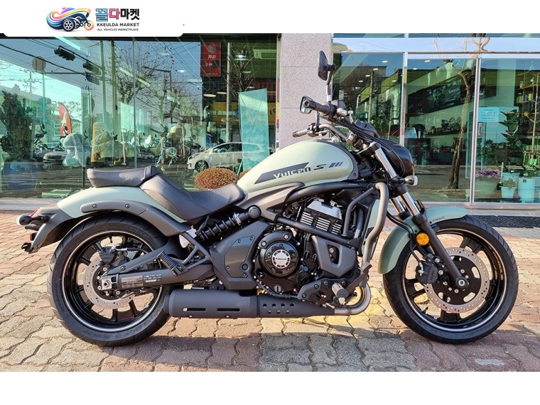 가와사키 발칸 S 650 ABS 2023년식 바이크월드 • 옵션장착 • 무이자할부+취등록세지원 • 가와사키 2023 신차 • VULCAN 650 그린