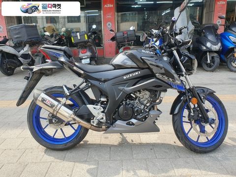 스즈끼 GSX S 125 ABS 2021년식 --천사바이크--요시무라머플러튜닝gsx-s125 무사고 깨끗한 바이크판매합니다.