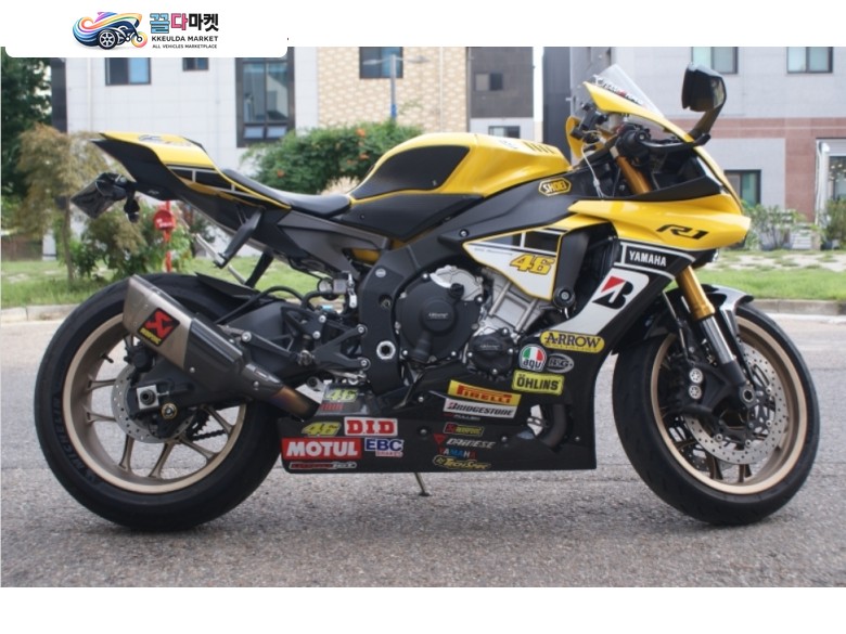 야마하 YZF R1 2016년식 야마하 노랑 R-1 60주년 스페샬 (풀배기)