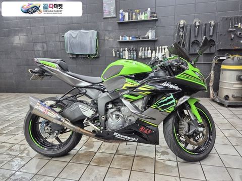 가와사키 닌자 6 R 2018년식 2018년식 zx-6r 팝니다 / 요시무라 하프배기 / 그린