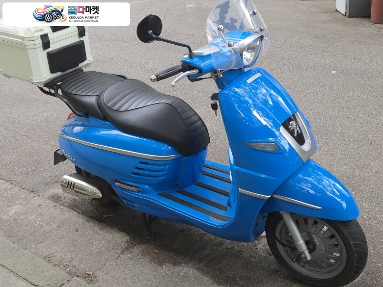 푸조 장고 스포츠 125 2018년식 푸조 125cc 파랑