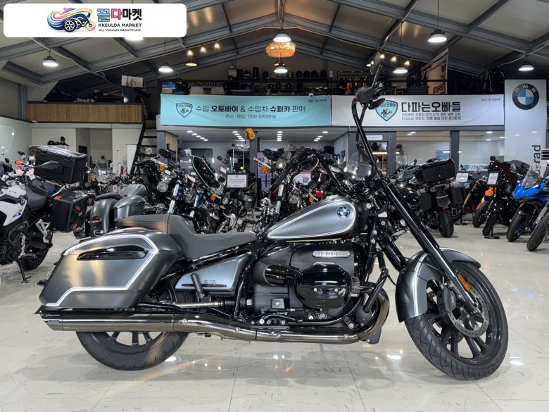 BMW R 18 록테인 2024년식 핸들 소음기 구조변경 완료 딱깔끔하게 튜닝된 락테인