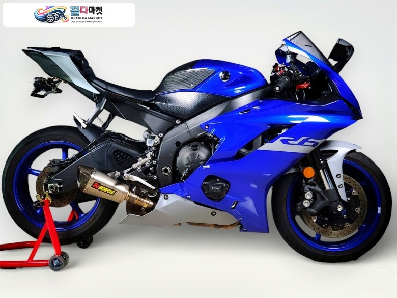 야마하 YZF R6 2020년식 [ YAMAHA ] YZF-R6 ABS 슈퍼 스포츠 / 정품 아크라포빅 슬립온 / 무사고 중고 매물 / 매입 및 대차 가능 / 후불 배송 서비스