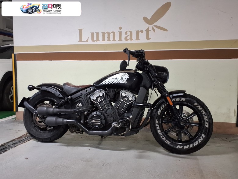인디안모터사이클 스카우트 바버 2019년식 2019 인디언 스카우트 바버, 블랙, 17689km, 구변완료