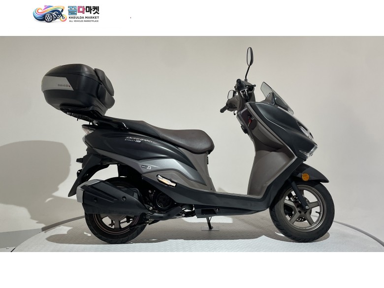 스즈끼 버그만 스트리트 125 EX 2024년식 [바이크스테이션] 1인차주 실주행거리1,740KM 소모품잔량다수 샤드48탑박스 출퇴근,통학용,부업용도스쿠터강추!!