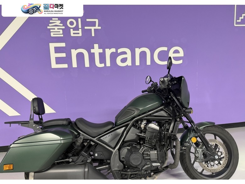 혼다 레블 1100 T DCT 2024년식 24년 레블1100 DCT 짧은키로수 팝니다 안개등,블랙박스,엔진가드 필수옵션 장착 되어있어요