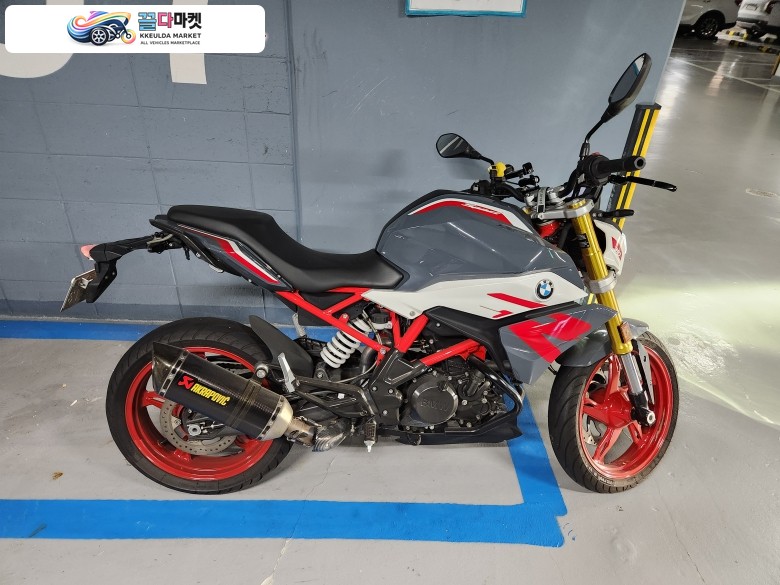 BMW G 310 R 2021년식 BMW 310R 아크라 풀배기 팝니다