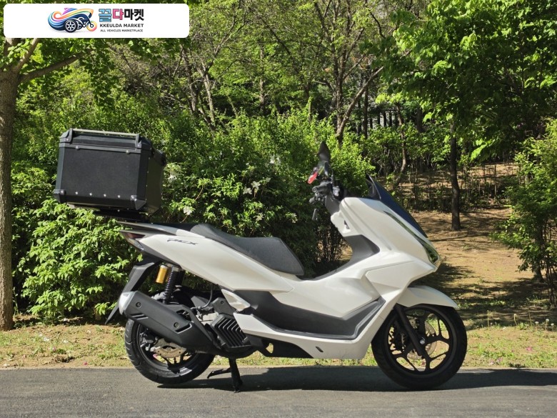 혼다 PCX 125 ABS 2025년식 25년식 혼다 PCX125 ABS 화이트 99% S+신차급 옵션다수 600KM 판매해요
