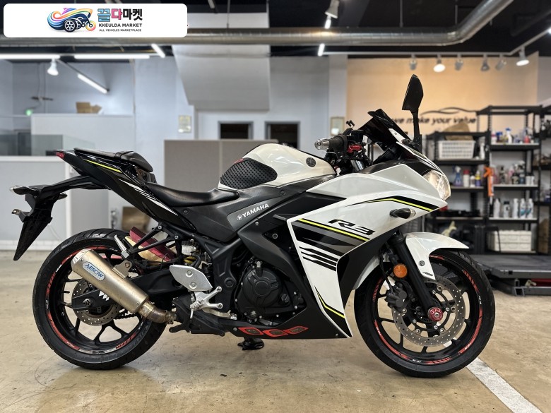 야마하 YZF R3 2017년식 [모터랙] YZF-R3 17년 2만KM 무사고 화이트 YAMAHA R3