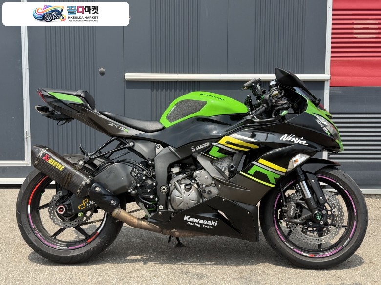 가와사키 닌자 6 R 2016년식 가와사키 zx6r / 16년식5만km 720만원 아크라,블박셋팅 판매합니다.