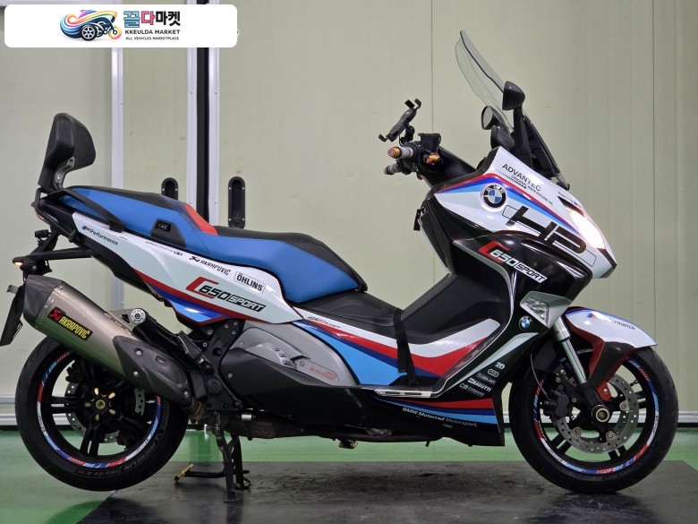 BMW C 650 스포츠 2017년식 BMW C650S 17년식 아크라포빅(구변완료)블박2채널 최저가판매합니다