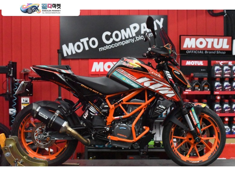 KTM 390 듀크 2019년식 [모토컴퍼니 대구]사용승인검사X 이전가능 KTM 듀크390 튜닝차량 판매중 - 대차/ 매입가능