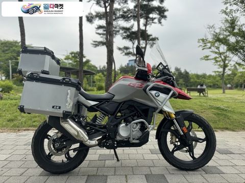 BMW G 310 GS 2018년식 BMW G310GS 18년 삼박스 튜닝 생활옵션 짧은키로수 팝니다
