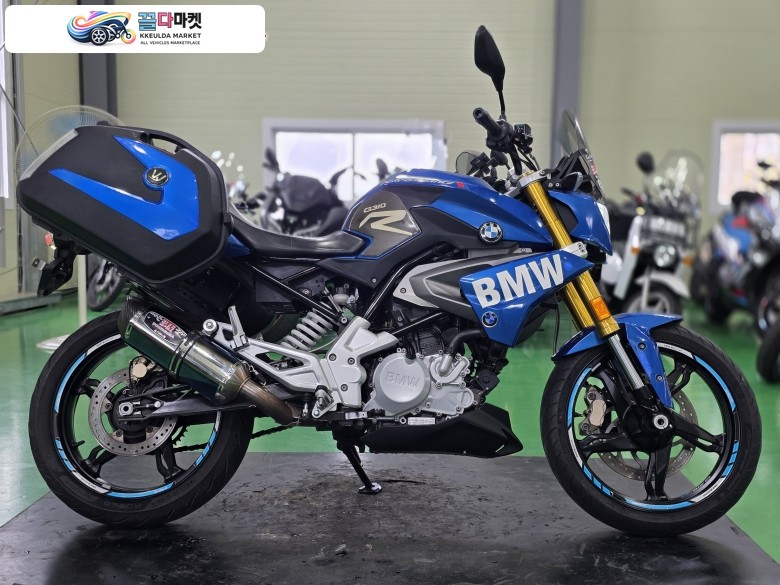 BMW G 310 R 2018년식 BMW G310R 18년식 요시무라 구변완 사이드 더블탑박스 짧은키로수 최저가판매