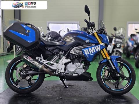 BMW G 310 R 2018년식 BMW G310R 18년식 요시무라 구변완 사이드 더블탑박스 짧은키로수 최저가판매