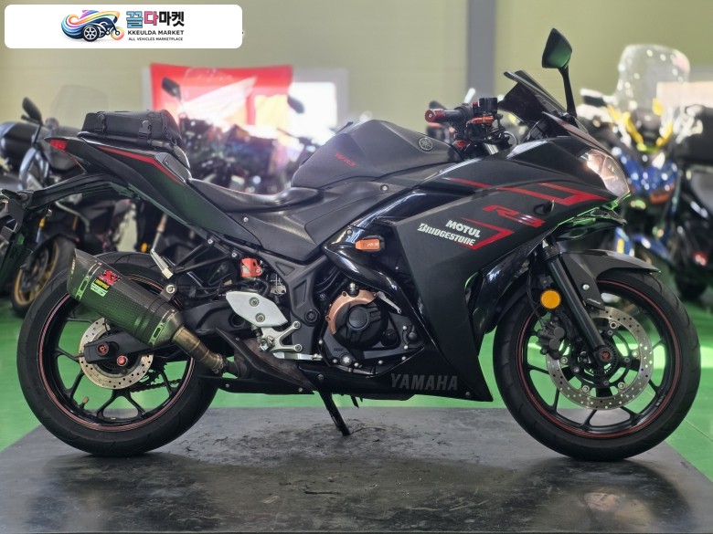 야마하 YZF R3 2017년식 야마하 R3 17년식 아크라포빅(구변완료) 4만km 준튜닝 최저가 판매합니다.