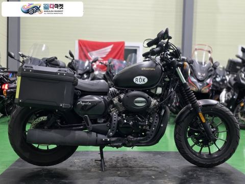 KR/S&T/효성 아퀼라 125 2021년식 KR모터스 아퀼라300 21년식 6천km 준튜닝 짧은키로수 판매합니다