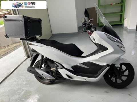 혼다 PCX 125 FI 2020년식 혼다 pcx125 20년식 화이트컬러 짧은키로수 스마트키 배달풀셋팅