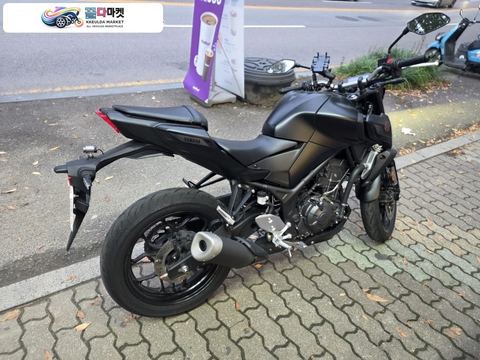 야마하 MT 03 2026년식 [판매] 야마하 MT-03 26년7월식 1100km 지넷블박 거치대
