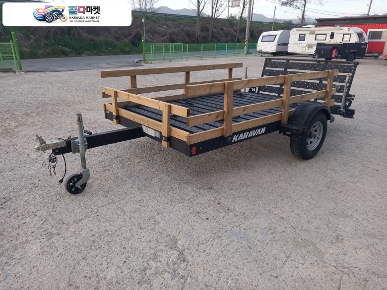 카라반 트레일러 평판 트레일러 2022년식 KARAVAN KUS 2990-10 평판트레일러 전주 ATV 바이크 트레일러