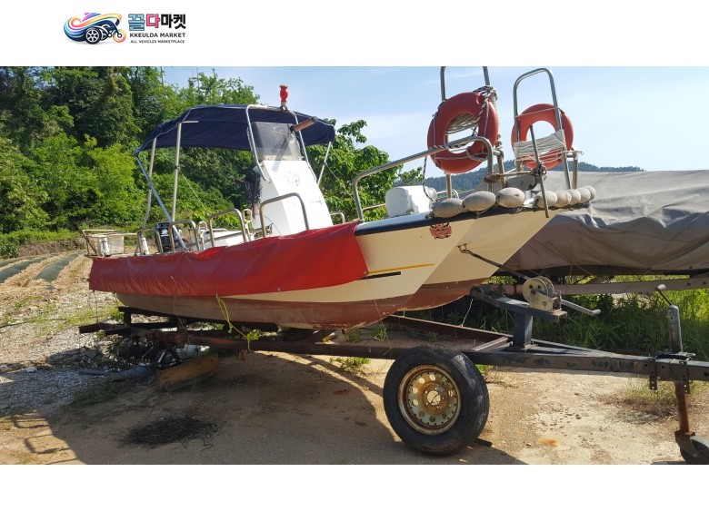국산기타 낚시보트 2016년식  FRP 보트. 16년식 17ft 쌍둥선