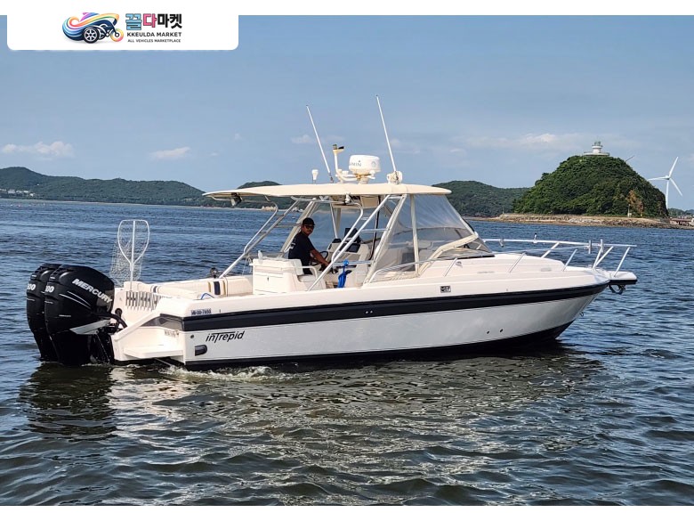 수입기타 낚시보트 1999년식 intrepid 350 - 워크어라운드(미국) / 머큐리 300HP×2 (엔진연식 2014)