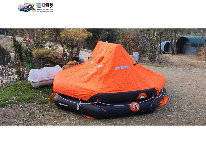 대양마린 MX-350/VIB 2013년식 20인승 텐트형 구명정 보트  (급매)