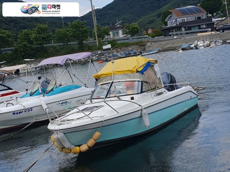 수입기타 낚시보트 1999년식 21피트 레저 낚시보트 야마하115hp