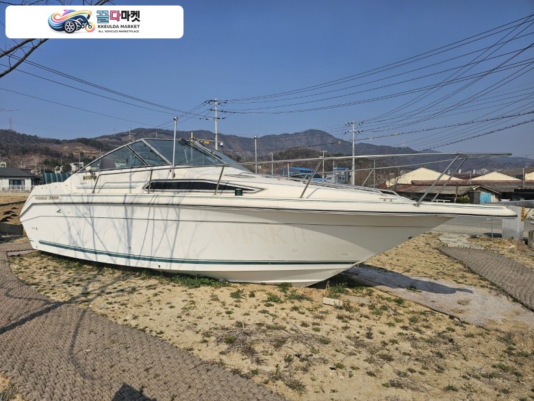 씨레이 썬덴서 250 2005년식 씨레이 썬덴서 250DA 보트,  장보고 2축 트레일러, 크레인장착된 2.5톤 트럭