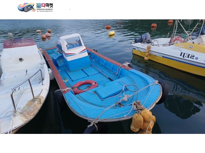 국산기타 레져형보트 2005년식 레저선 0.7톤 선외기 90마력 판매합니다.