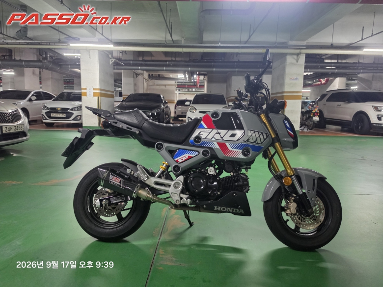 혼다 MSX 125 그롬 2021년식 머플러 구조변경된 그롬 125팝니다